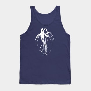 Dervish Mystical Brotherhood Line Drawing In White Tank Top